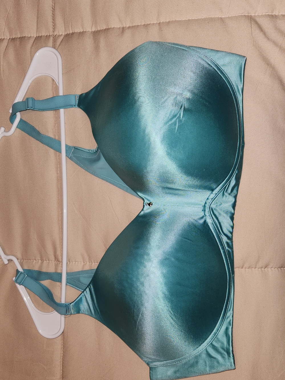 Cacique Satin Teal T-Shirt Bra